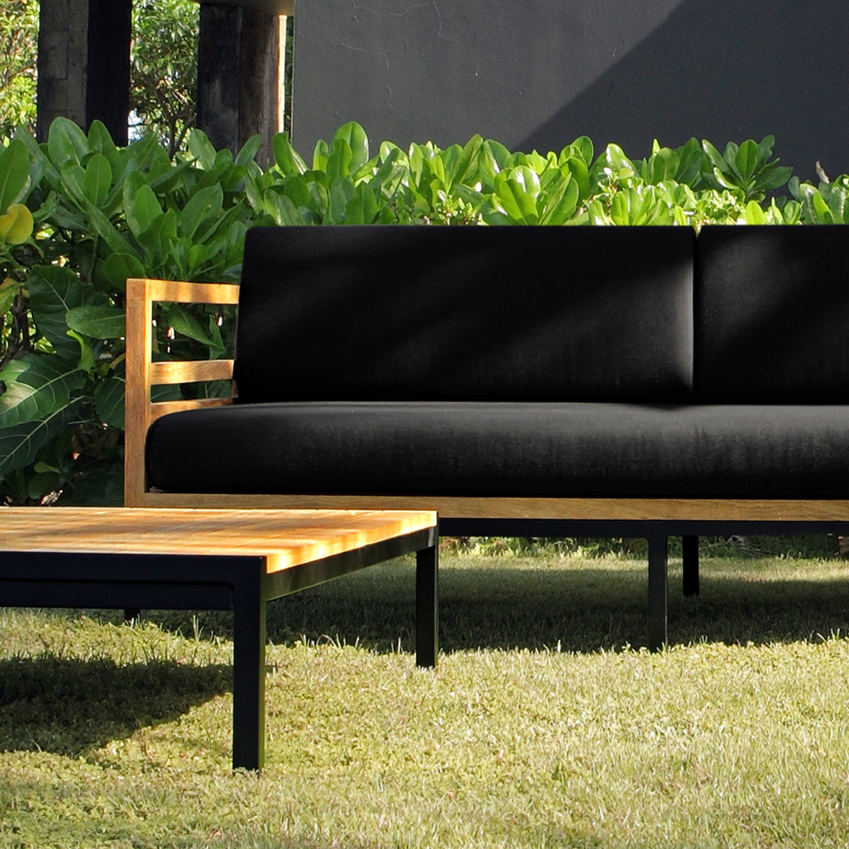 Zudu Oversized Corner Sofa by Mamagreen, showing closeup view of zudu oversized corner sofa in live shot.