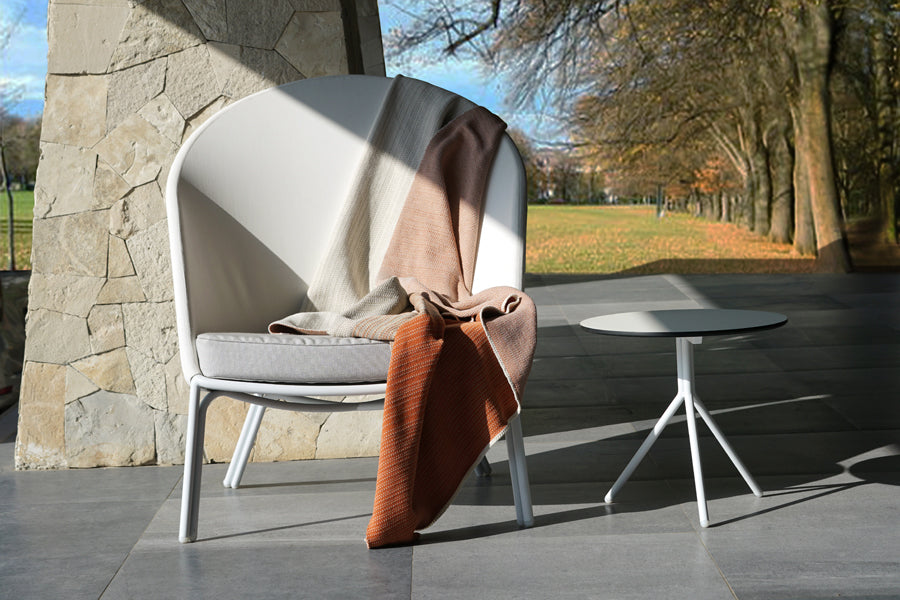 Zupy High Back Chair by Mamagreen, showing zupy high back chair in live shot.