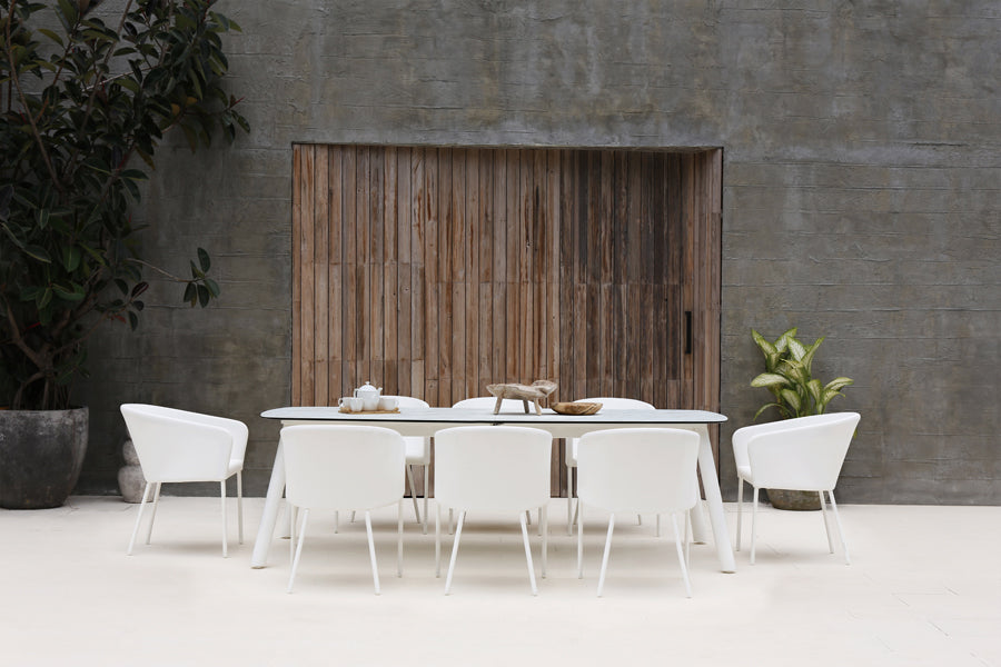 Zupy HPL 96" - 116" Extension Table by Mamagreen, showing zupy hpl 96" - 116" extension table in live shot.