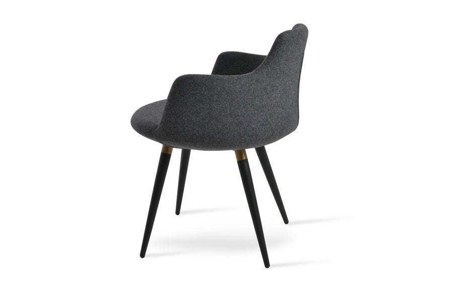 Dervish Ana Dining Chair by SohoConcept, showing side view of dervish ana dining chair.