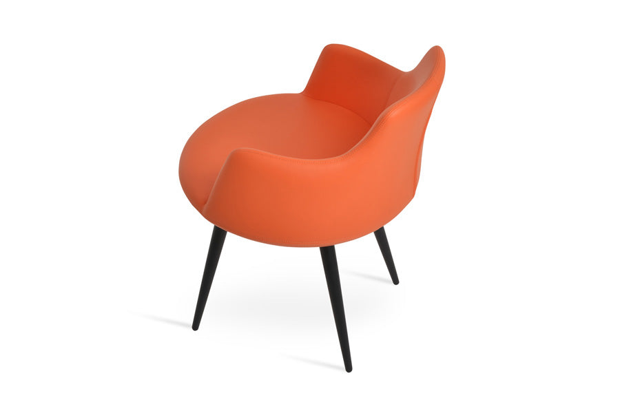 Dervish Ana Dining Chair by SohoConcept, showing side view of dervish ana dining chair.