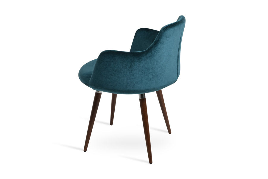 Dervish Ana Dining Chair by SohoConcept, showing side view of dervish ana dining chair.