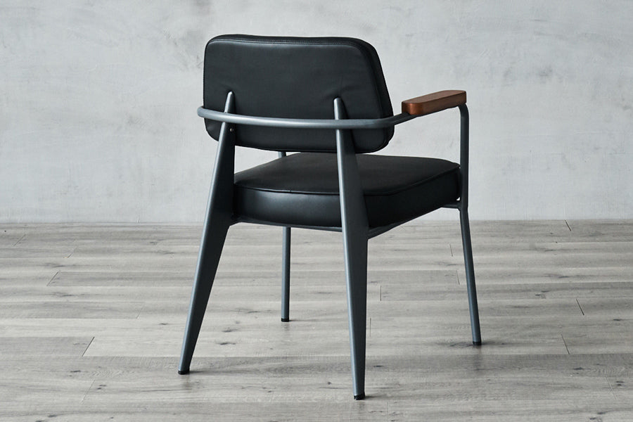 Prouve Arm Dining Chair by SohoConcept, showing prouve arm dining chair in live shot.