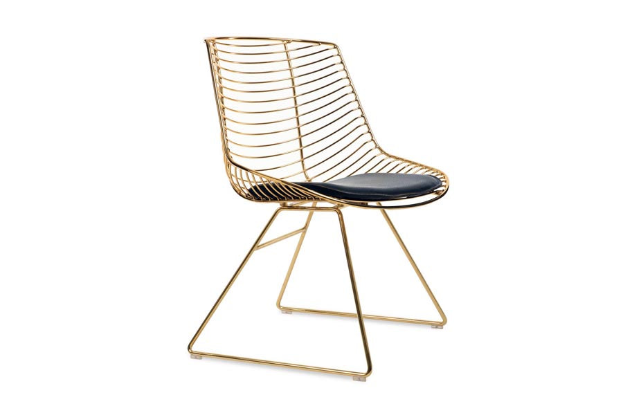 Tiger Wire Chair by SohoConcept, showing side view of tiger wire chair.
