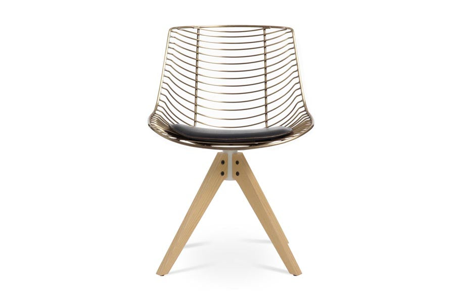Tiger Pyramid Swivel Chair by SohoConcept, showing front view of tiger pyramid swivel chair.