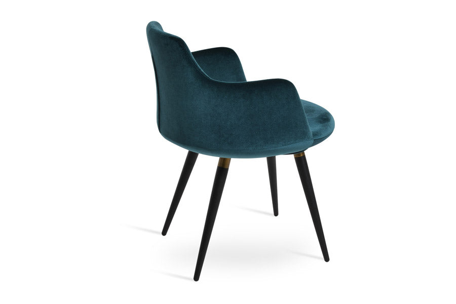 Dervish Ana Dining Chair by SohoConcept, showing side view of dervish ana dining chair.