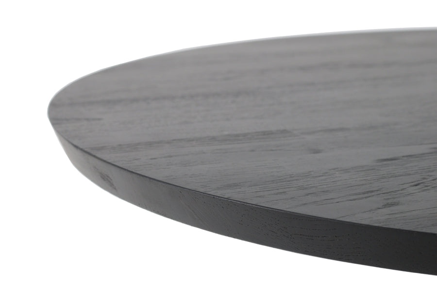 Oblic Side Table by Ethnicraft, showing closeup view of oblic side table.