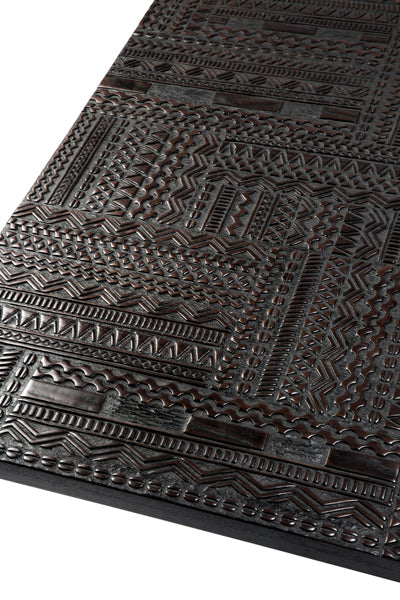 Tabwa Coffee Table by Ethnicraft, showing closeup view of tabwa blok coffee table.