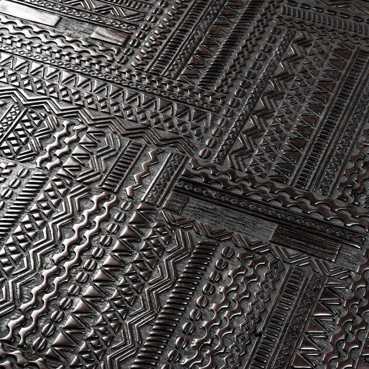 Tabwa Coffee Table by Ethnicraft, showing closeup view of tabwa blok coffee table.