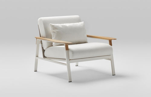 City Armchair by Point, showing right angle view of city armchair.
