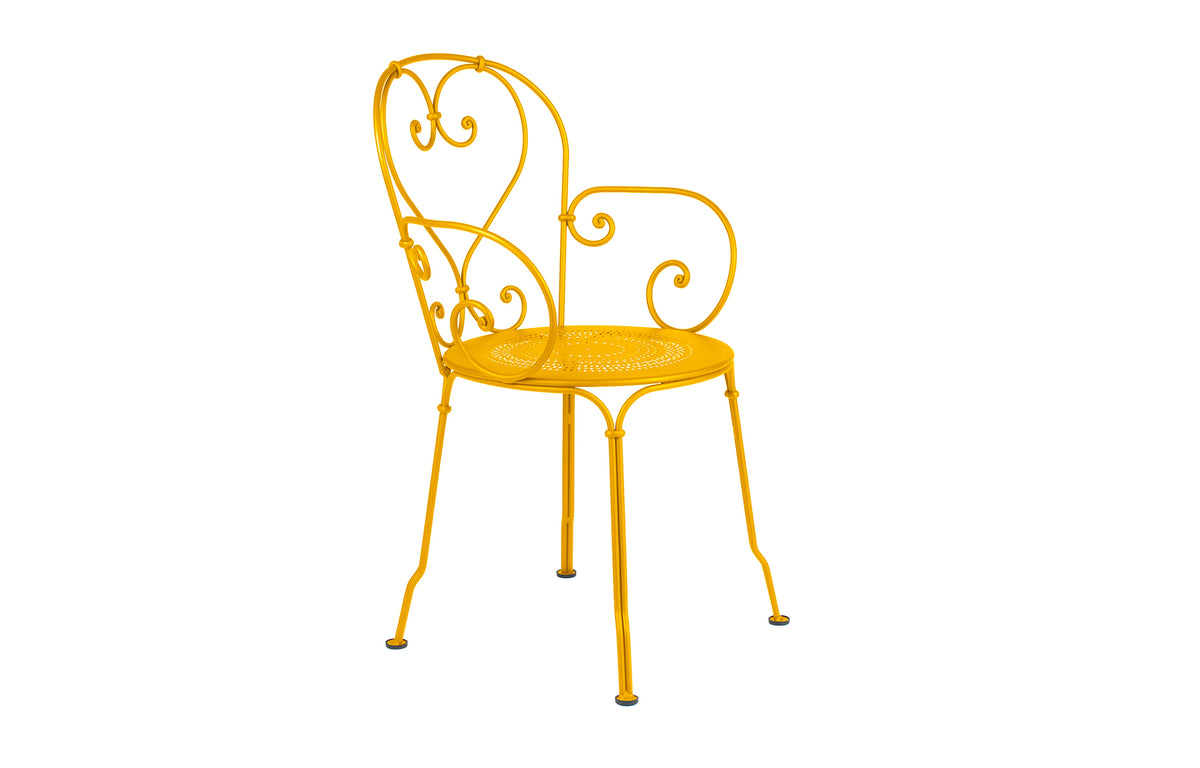 1900 Stacking Armchairby Fermob -  Honey (smooth metal)