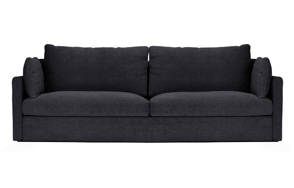 2026 2.5 Seat Lounge Sofa by Harbour - Black Linen Fabric.