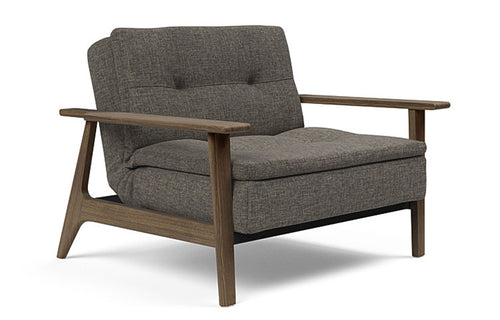 Dublexo Frej Chair Smoked Oak by Innovation - 216 Flashtex Dark Grey.
