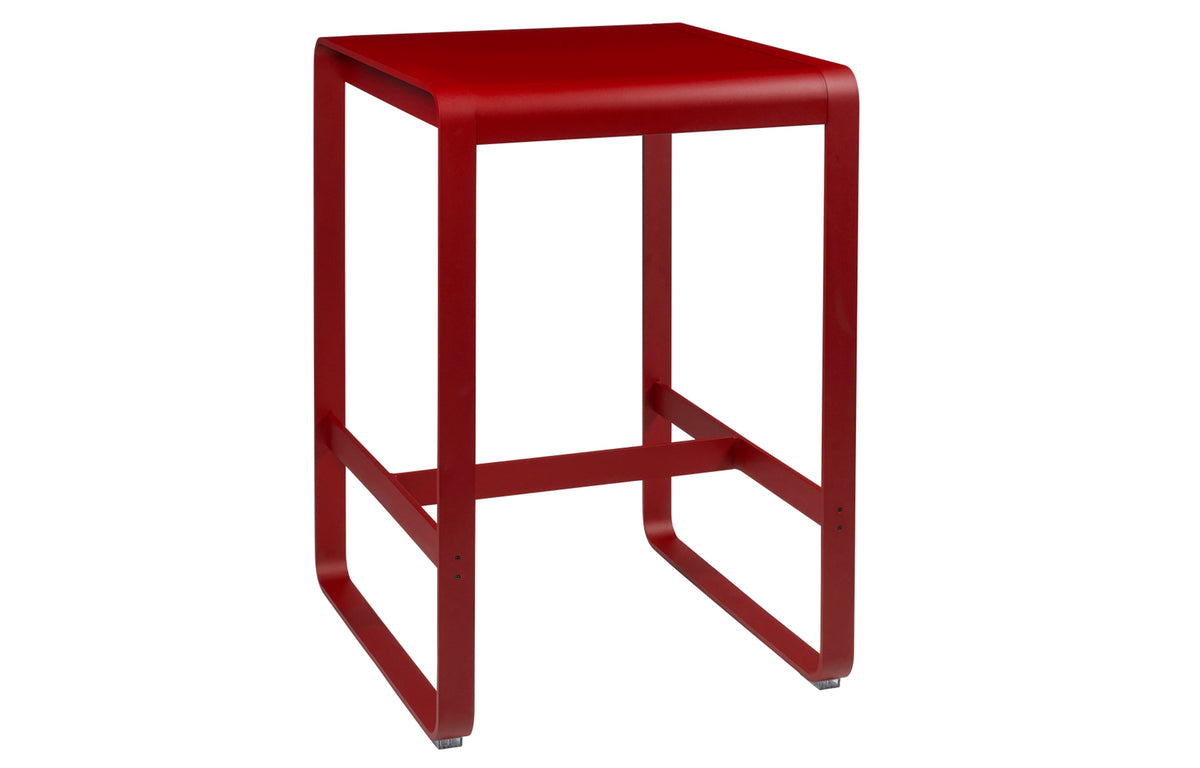 Bellevie High Table by Fermob - 29" x 31", Poppy Red.