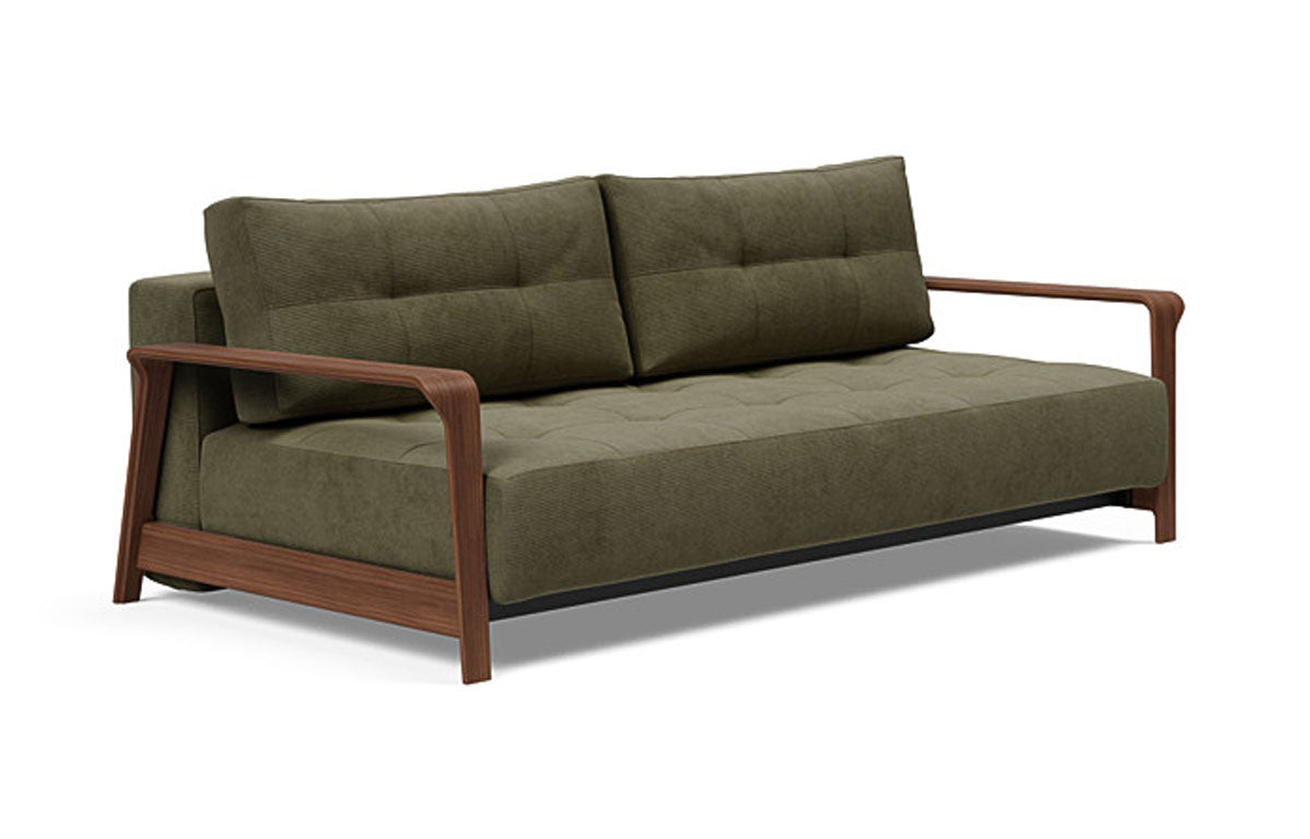 Ran D.E.L Sofa Bed by Innovation - 316 Cordufine Pine Green.