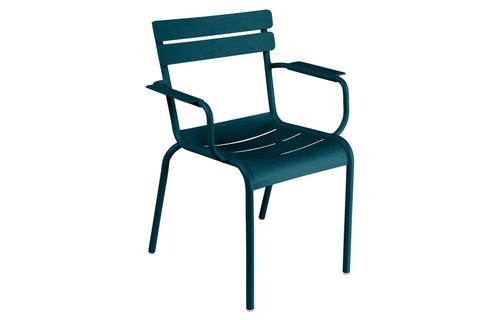Luxembourg Steel Armchair by Fermob - Acapulco Blue.
