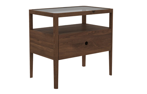 Spindle Walnut Nightstand by Ethnicraft.