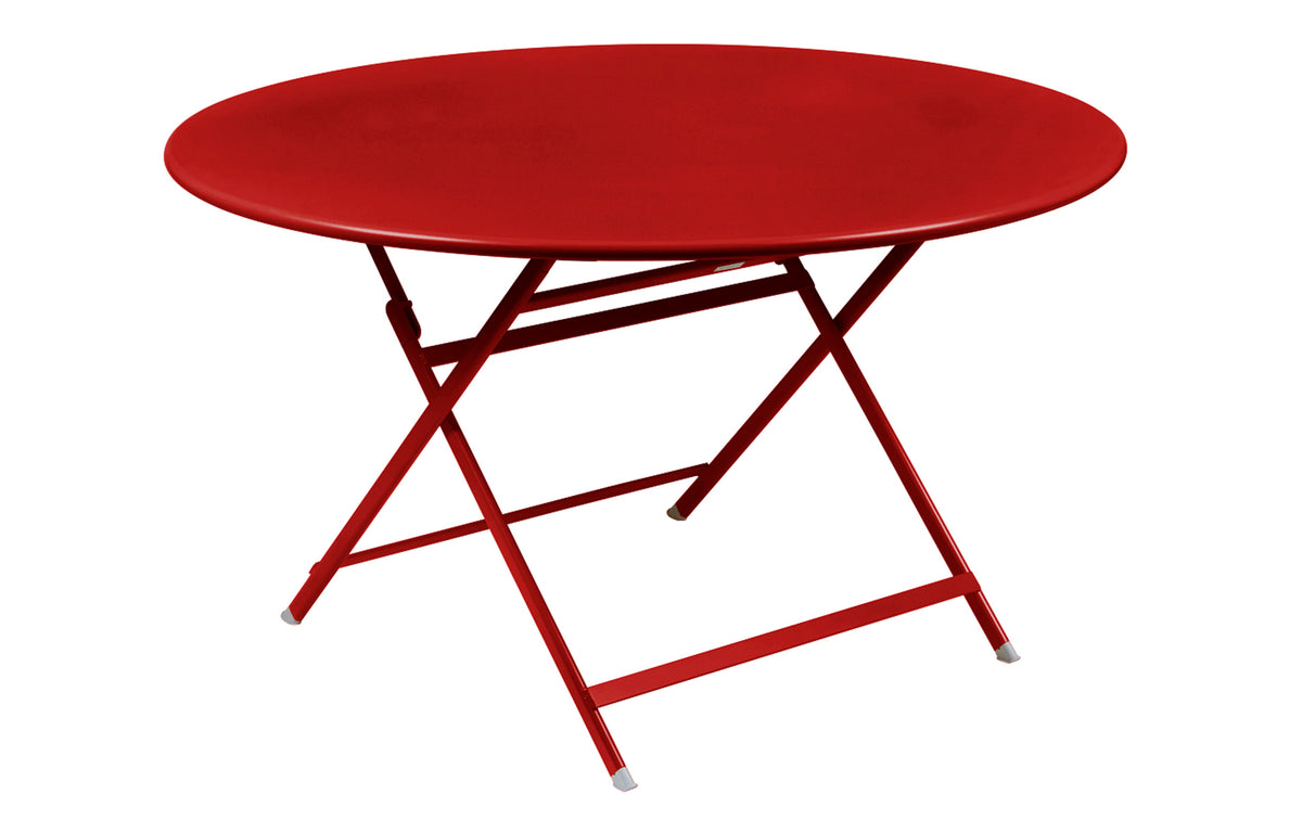 Caractere Tables by Fermob - 50" Dia., Poppy Red