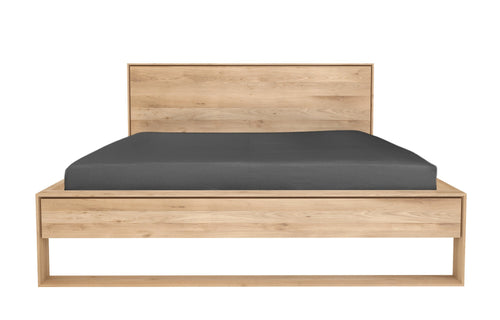 Nordic II Oak Bed with Slats by Ethnicraft - Queen