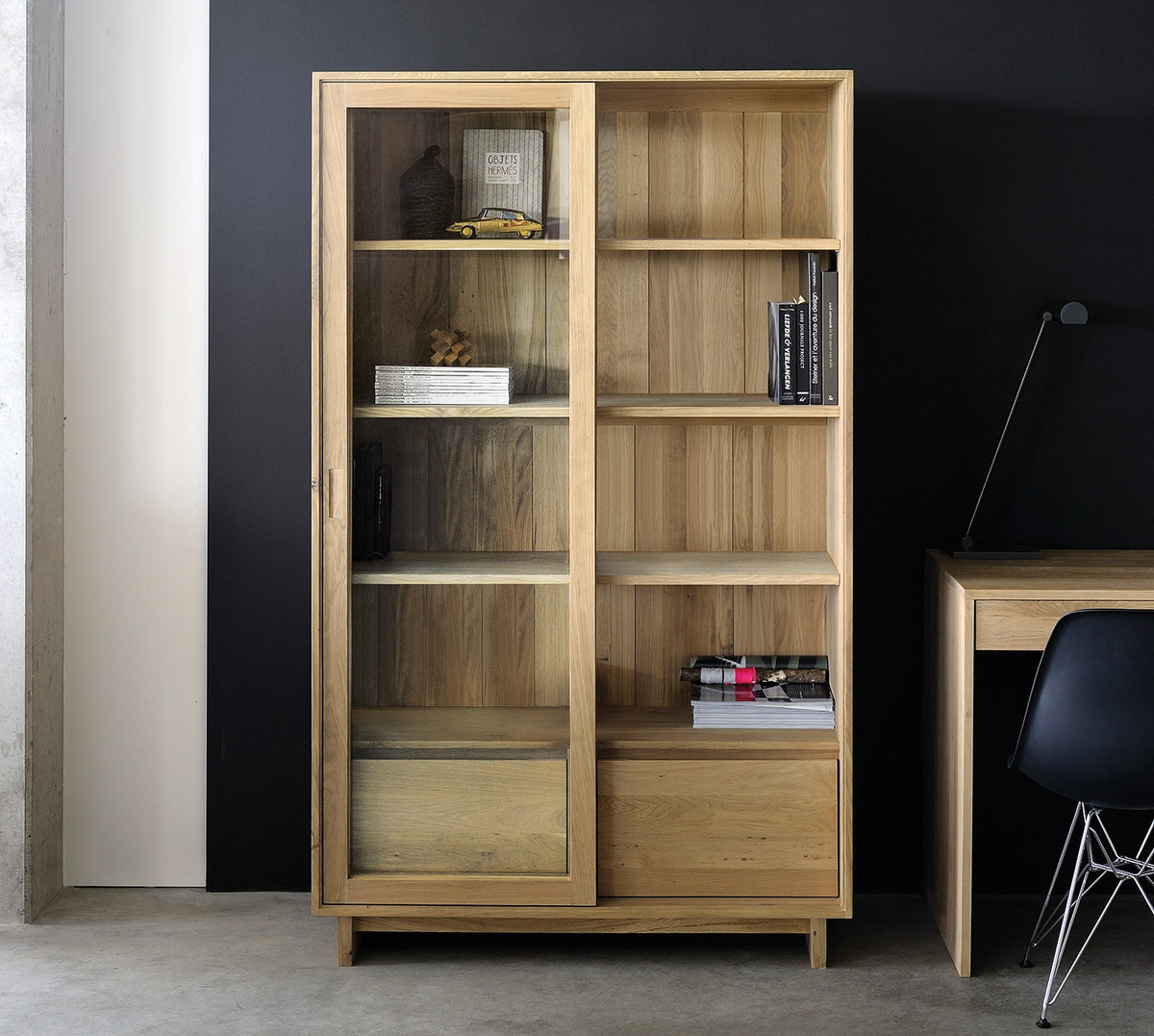 Wave Cupboard by Ethnicraft, showing wave cupboard in live shot.