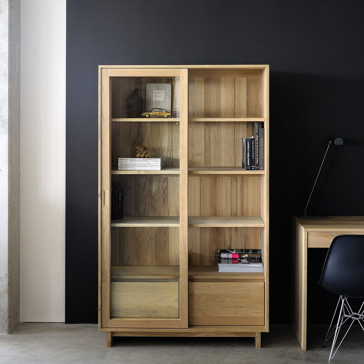Wave Cupboard by Ethnicraft, showing wave cupboard in live shot.