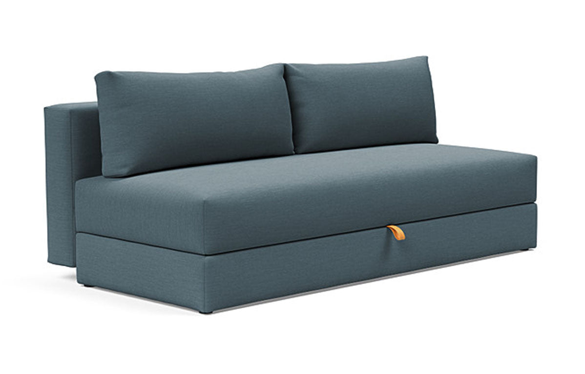 Osvald Sofa Bed by Innovation - 573 Vivus Dusty Bluee