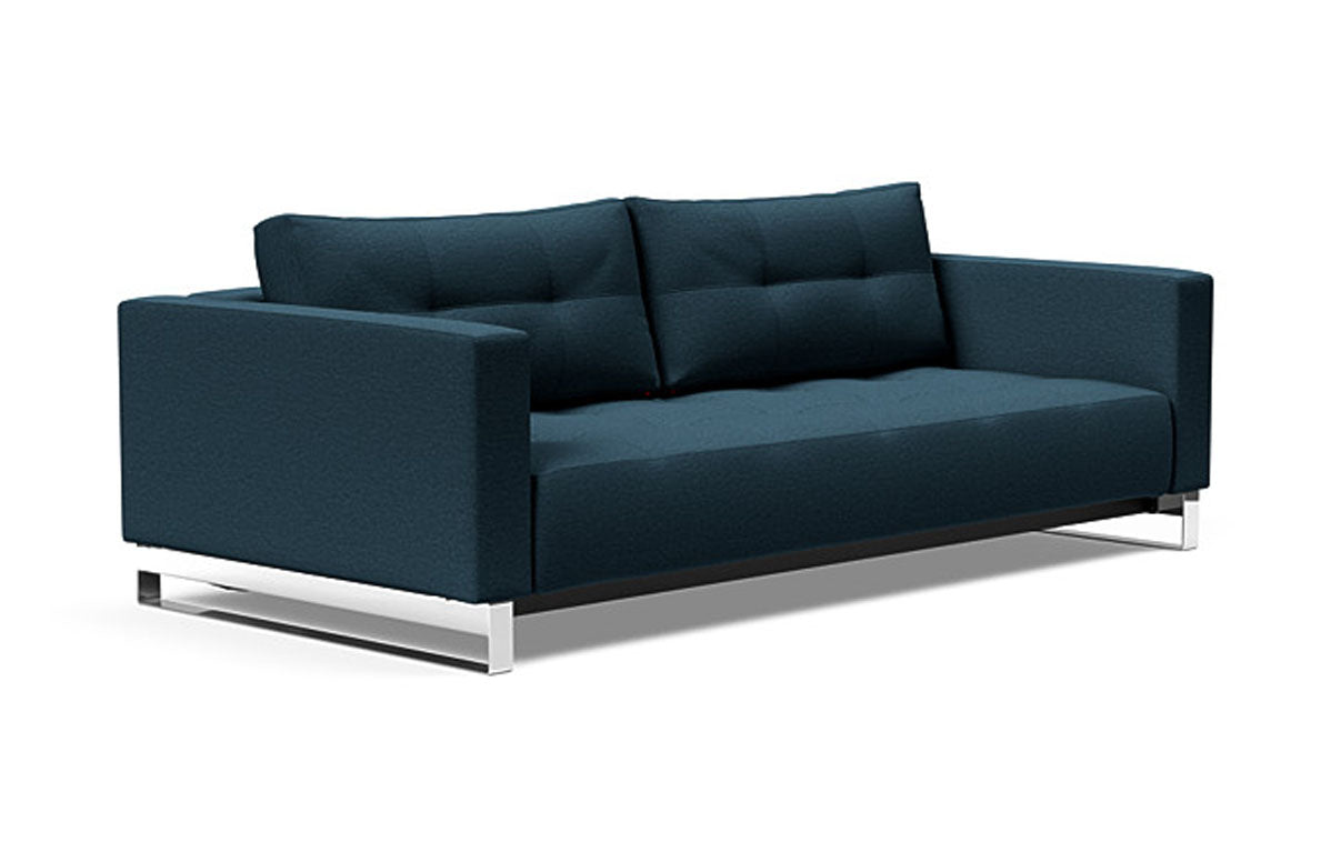 Cassius D.E.L. Sofa Bed by Innovation - 580 Argus Navy Blue.