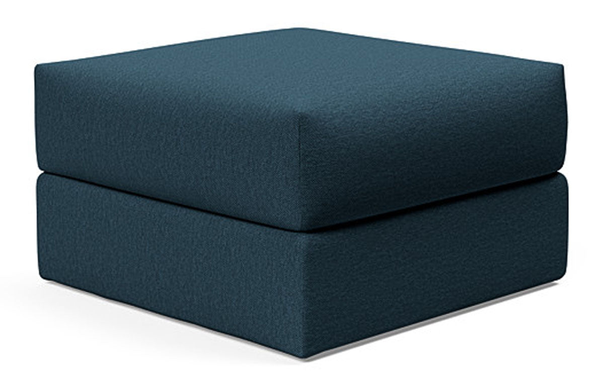 Cornila Storage Ottoman by Innovation - 580 Argus Navy Blue.