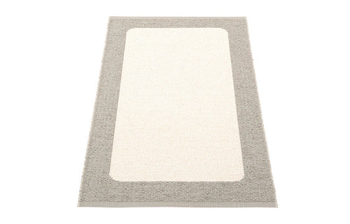 Ilda Warm Grey & Vanilla Runner Rug by Pappelina - 2.25' x 4'