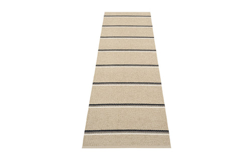 Olle Mud & Beige Runner Rug by Pappelina - 70x240.