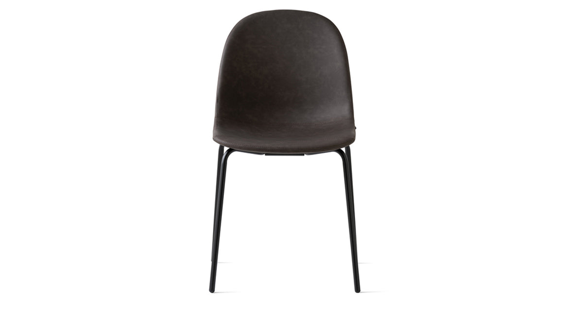 Academy Metal Frame Chair by Connubia, showing front view of academy metal frame chair.