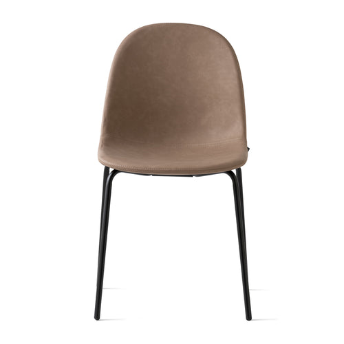 Academy Metal Frame Chair by Connubia, showing front view of academy metal frame chair.