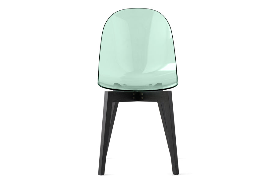 Academy Wood Frame Chair by Connubia, showing front view of academy wood frame chair.