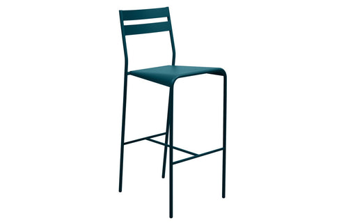Facto High Stool by Fermob - Acapulco Blue.
