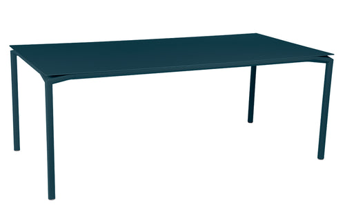 Calvi Dining Table by Fermob - Acapulco Blue (matte textured).