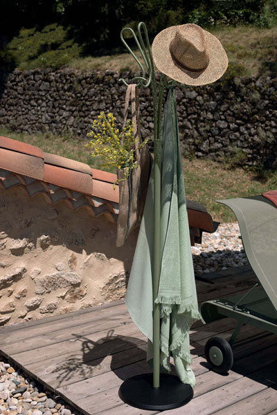 Accroche Coeurs Coat Stand by Fermob, showing accroche coeurs coat stand in live shot.