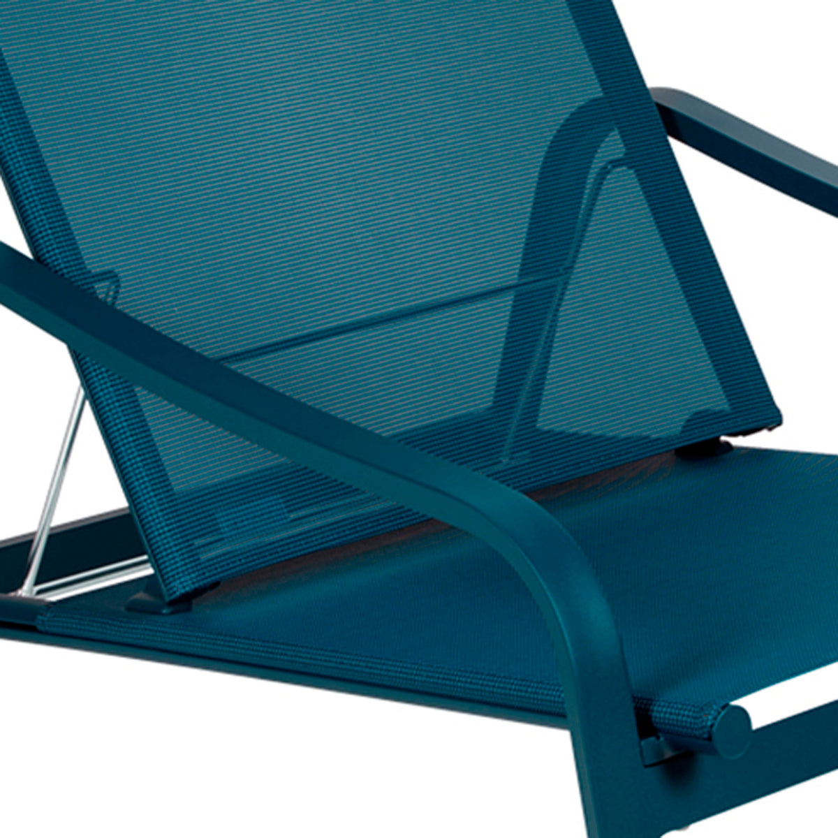 Alize Low Armchair by Fermob, showing closeup view of alize low armchair.