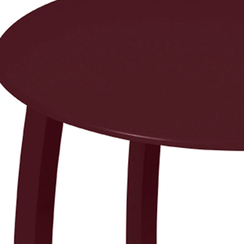 Alize Round Offset Low Table by Fermob, showing closeup view of alize round offset low table.