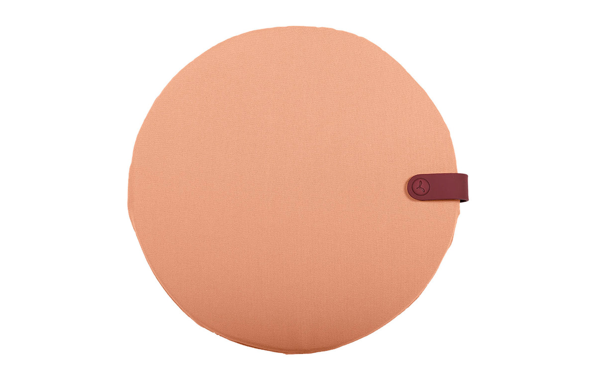Color Mix Round Outdoor Cushion by Fermob - Apricot.