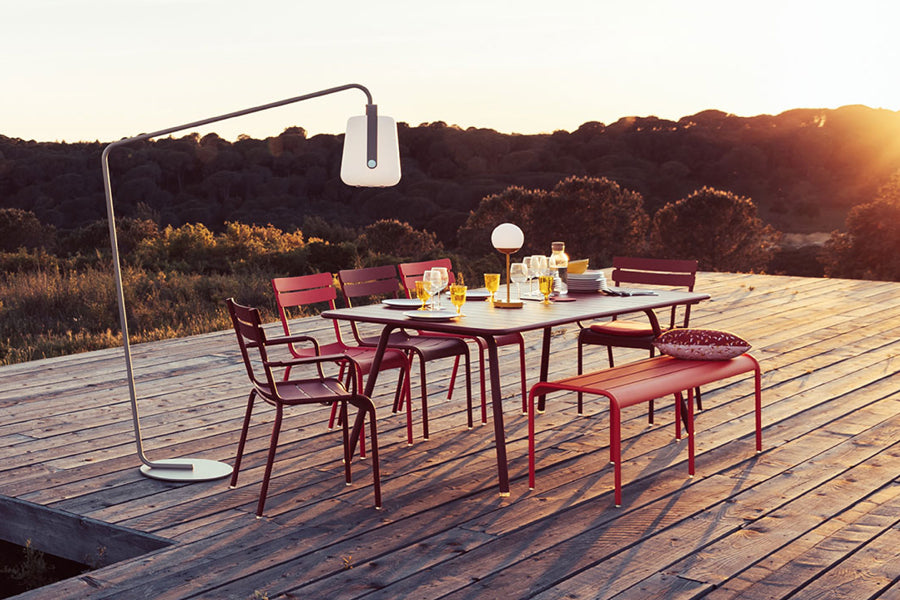 Balad LED Lamp by Fermob, showing balad LED lamp in the live shot.