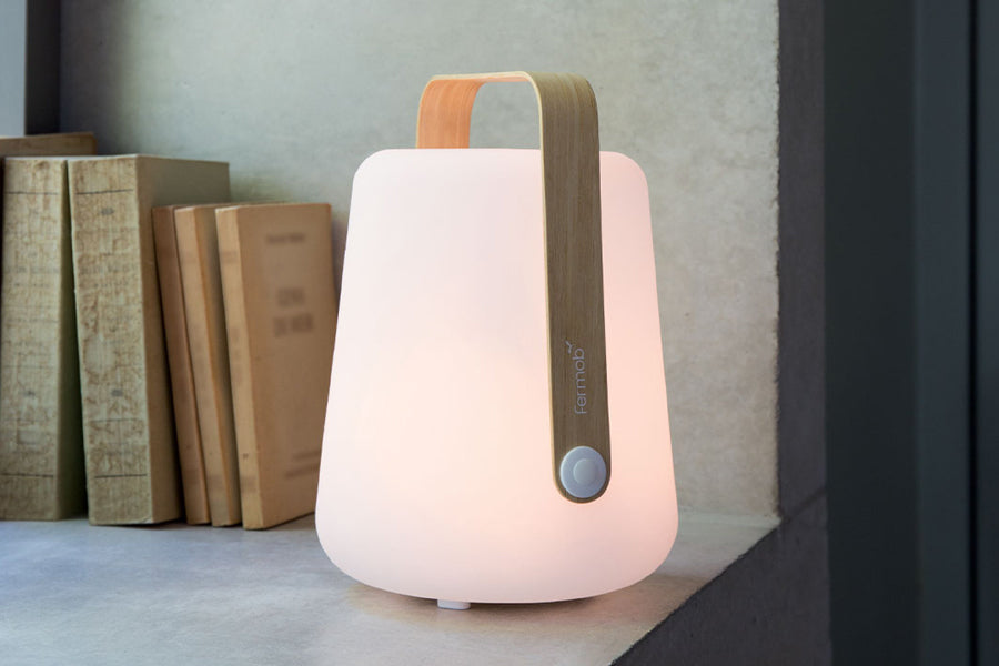 Balad LED Lamp by Fermob, showing balad LED lamp in the live shot.