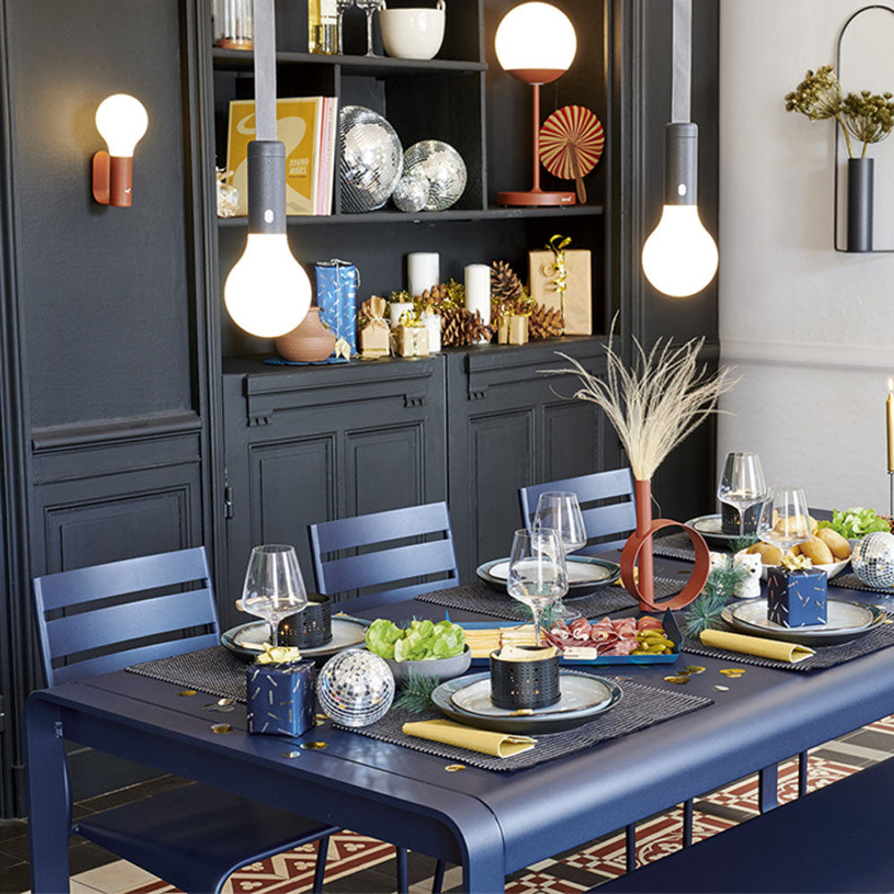 Bellevie Premium Table by Fermob, showing bellevie premium table in live shot.