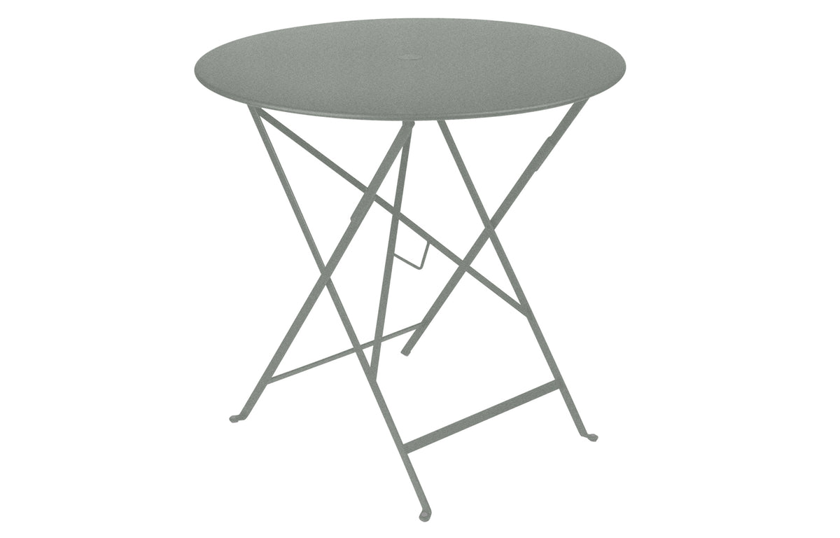 Bistro Round Folding Tables by Fermob - 30", Lapilli Grey.