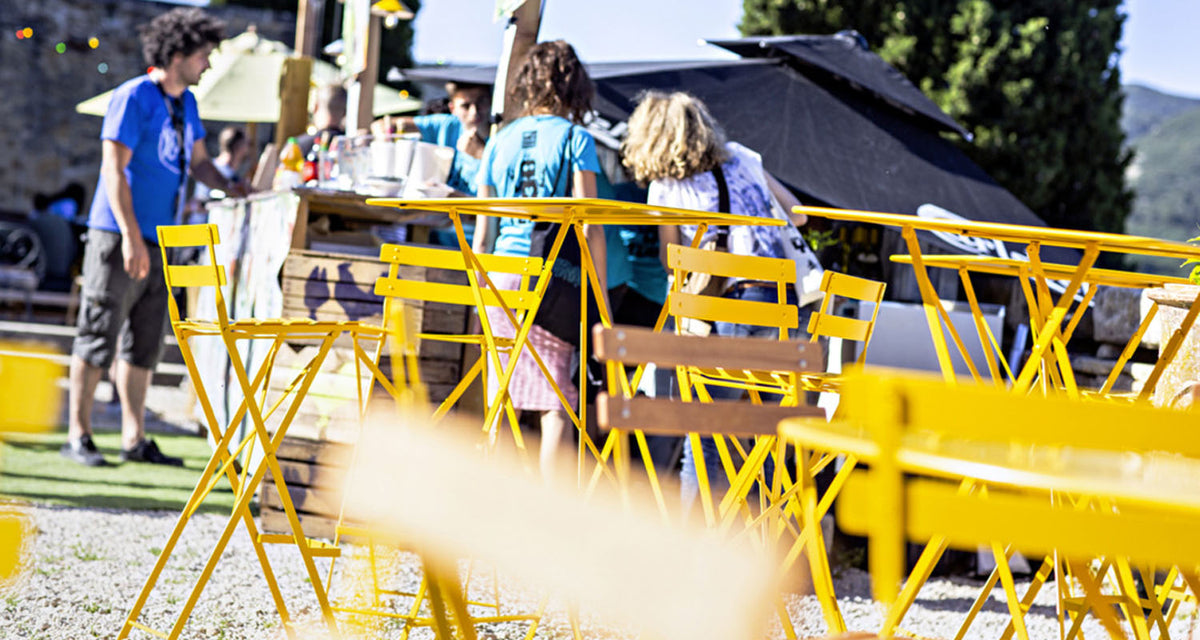 Bistro High Table by Fermob, showing bistro high table in live shot.