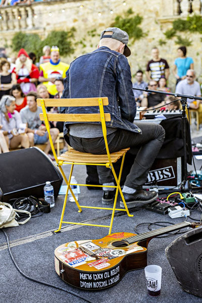 Bistro Natural Chair by Fermob, showing bistro natural chair in live shot.