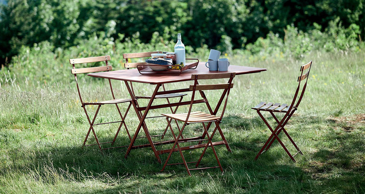 Bistro Natural Chair by Fermob, showing bistro natural chair in live shot.
