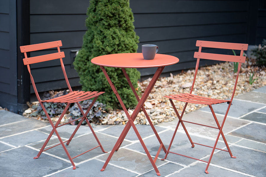 Bistro+ Round Table by Fermob, showing bistro+ round table in live shot.
