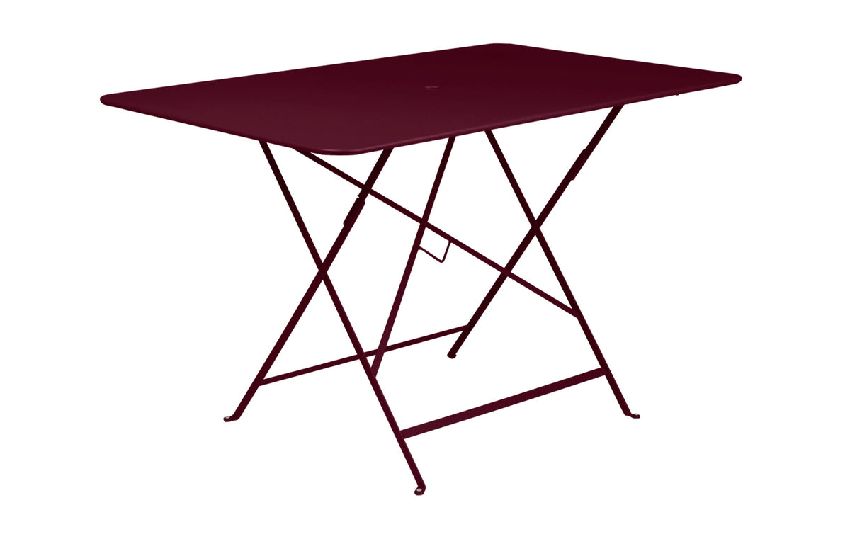 Bistro Table by Fermob - 46" Rectangular, BlackCherry_mattetextured.