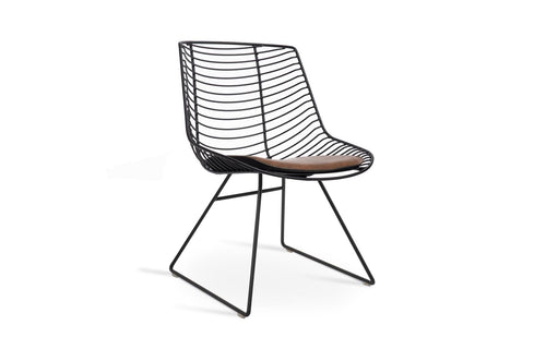 Tiger Wire Chair by SohoConcept - Black Powder, Black Powder, Black PPM-FR.