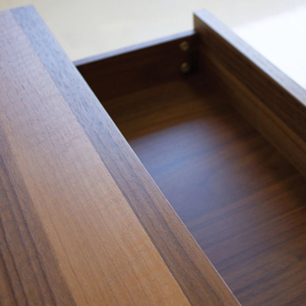 Blanche Night Table by Mobital, showing closeup view of blanche night table in live shot.